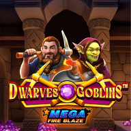 Mega Fire Blaze Dwarves And Goblins logo